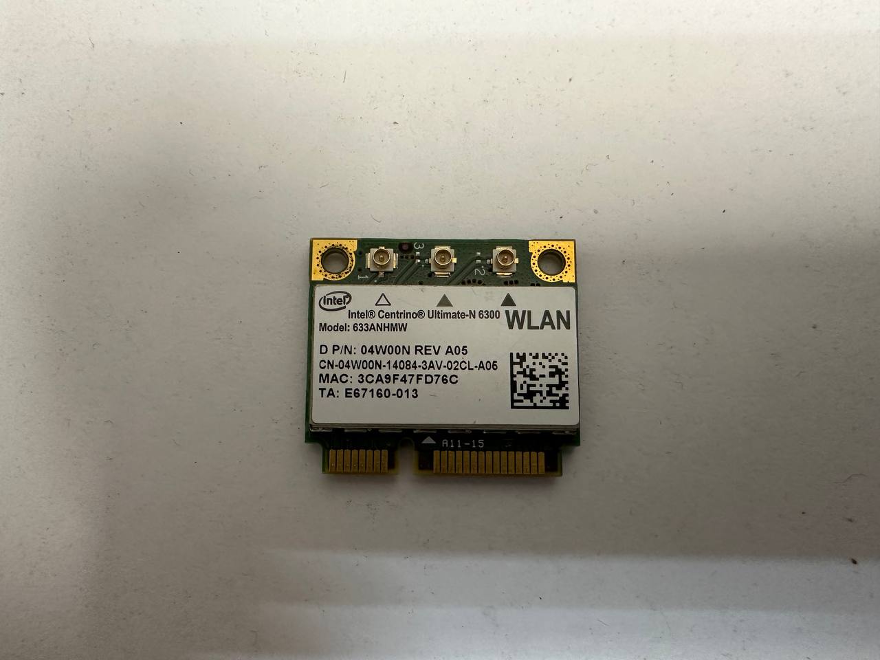 Wi-fi модуль intel 6300 633anhmw з dell latitude e6430 atg